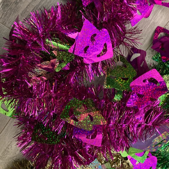 NWT 9ft Mardi Gras Mask Faces Party Fun Garland - Picture 2 of 6